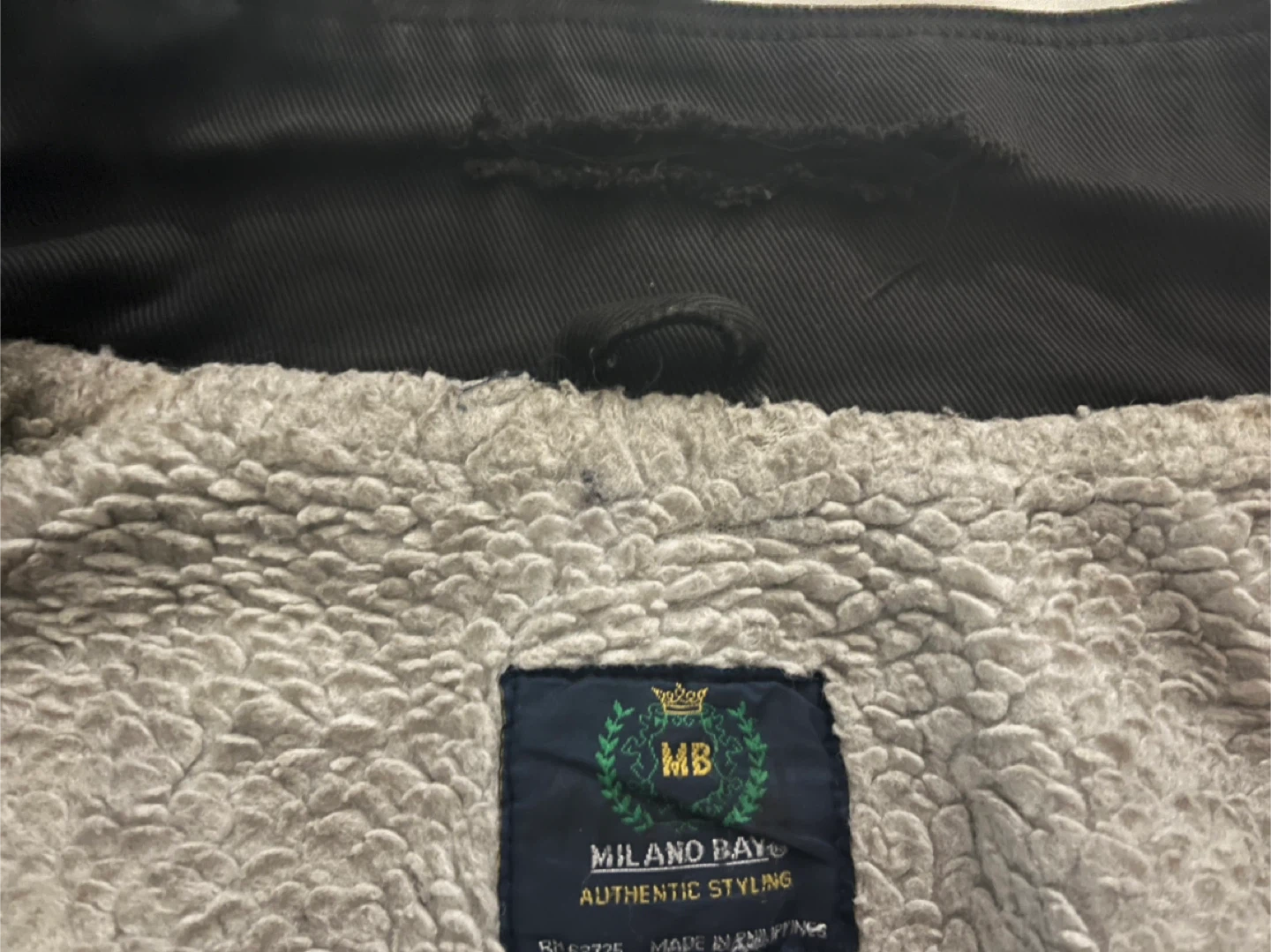 Vintage Milano Bay Fleece Denim Jacket- XL - photo 4