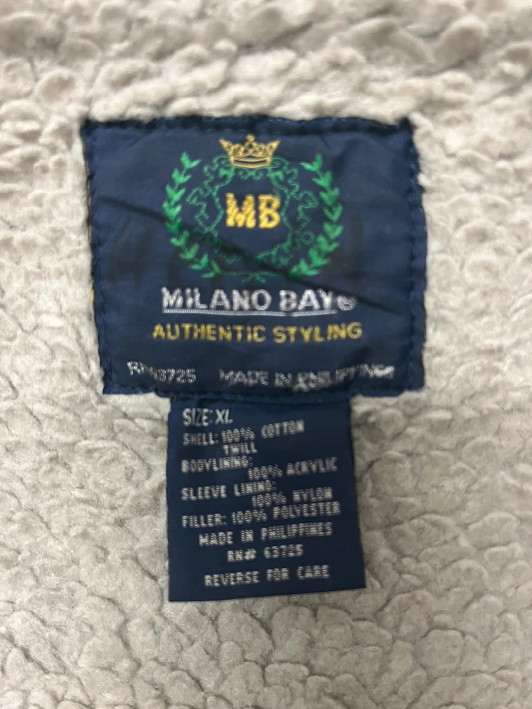 Vintage Milano Bay Fleece Denim Jacket- XL - photo 3