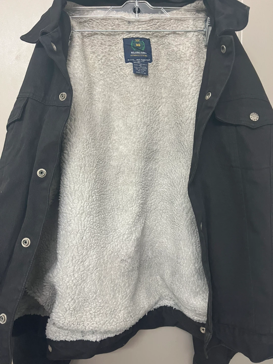 Vintage Milano Bay Fleece Denim Jacket- XL - photo 2