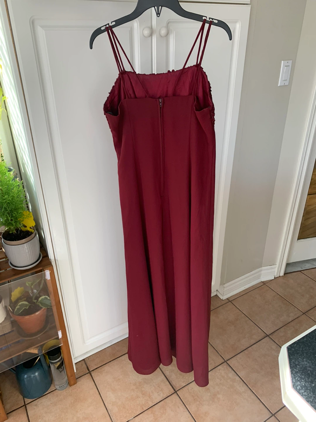 Ladies Prom Gown Party Dress Burgundy (S) - photo 4