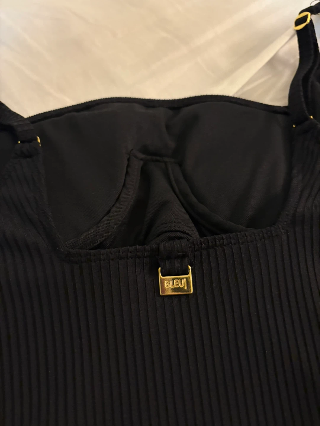 BLEU Black Ribbed One-Piece Swimsuit - photo 3