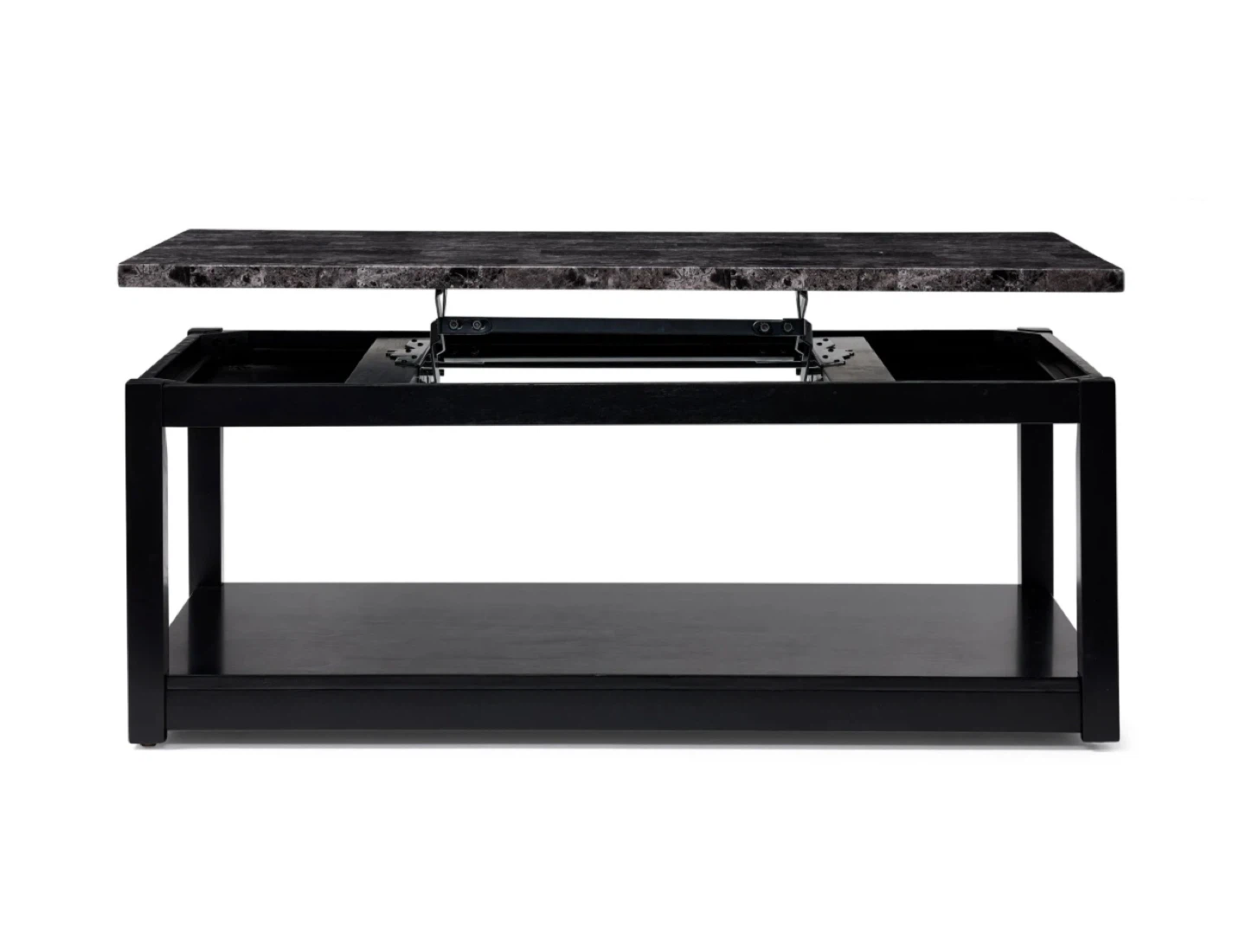 Lift Top Coffee Table with Storage Shelf - photo 3
