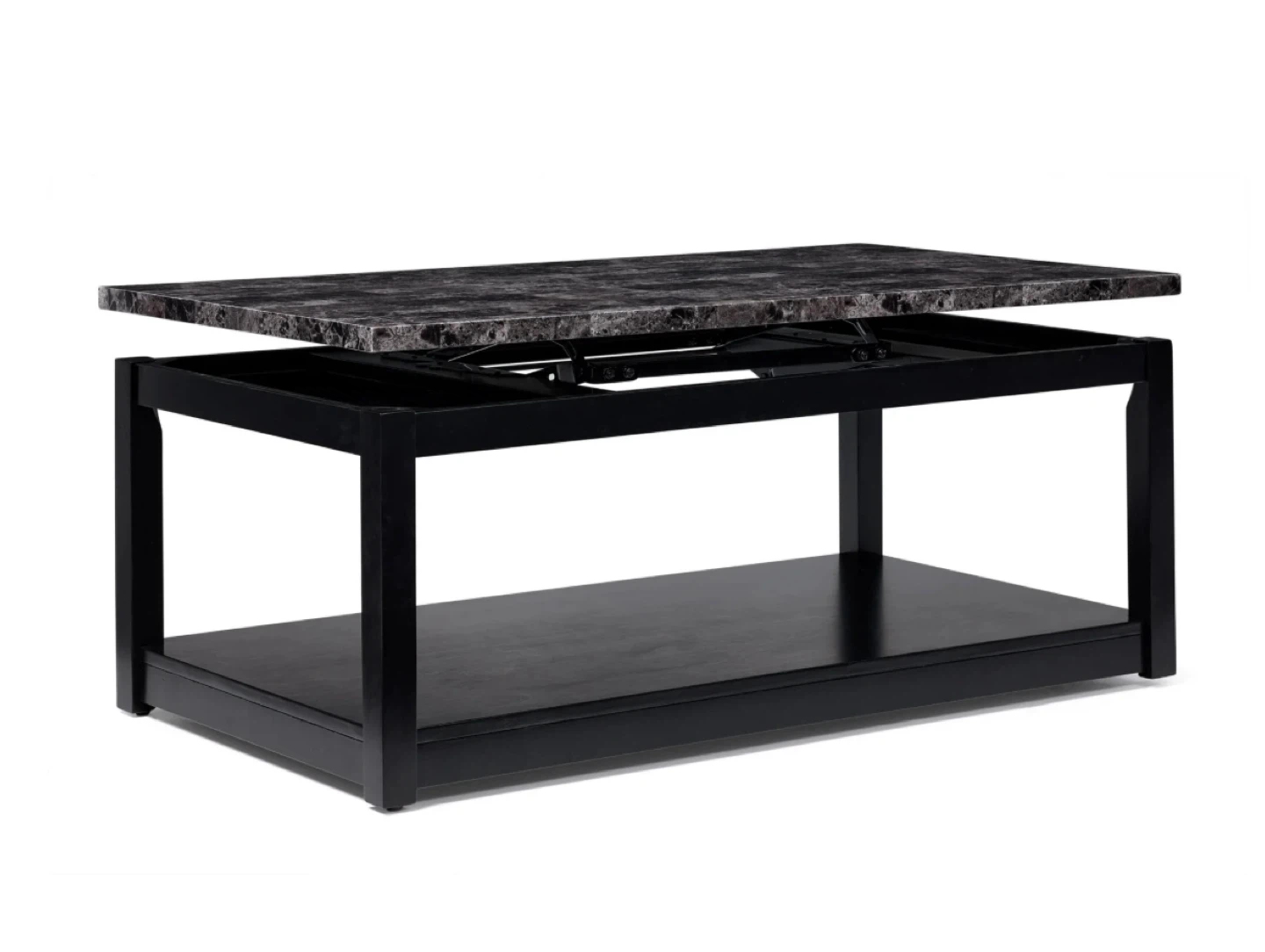 Lift Top Coffee Table with Storage Shelf - photo 2