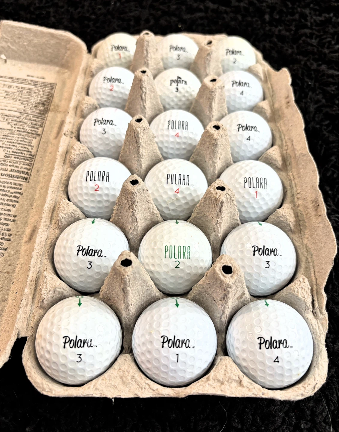 18 Polara Golf Balls