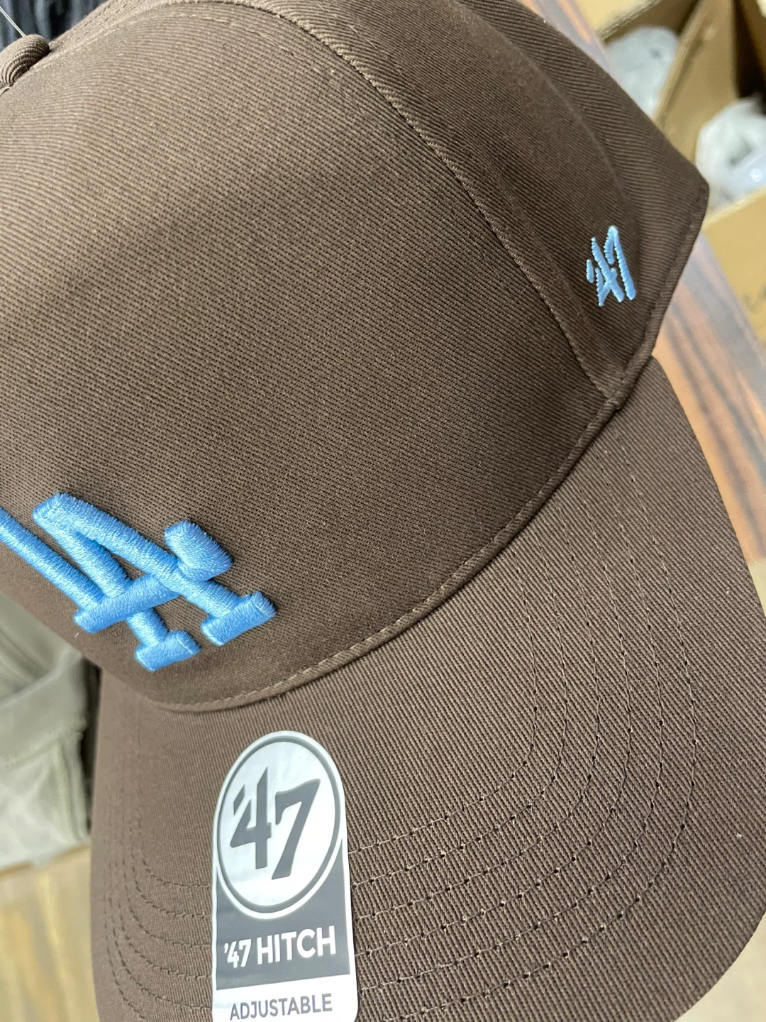 47 Brand Los Angeles Dodgers '47 Hitch Adjustable Cap - Brown