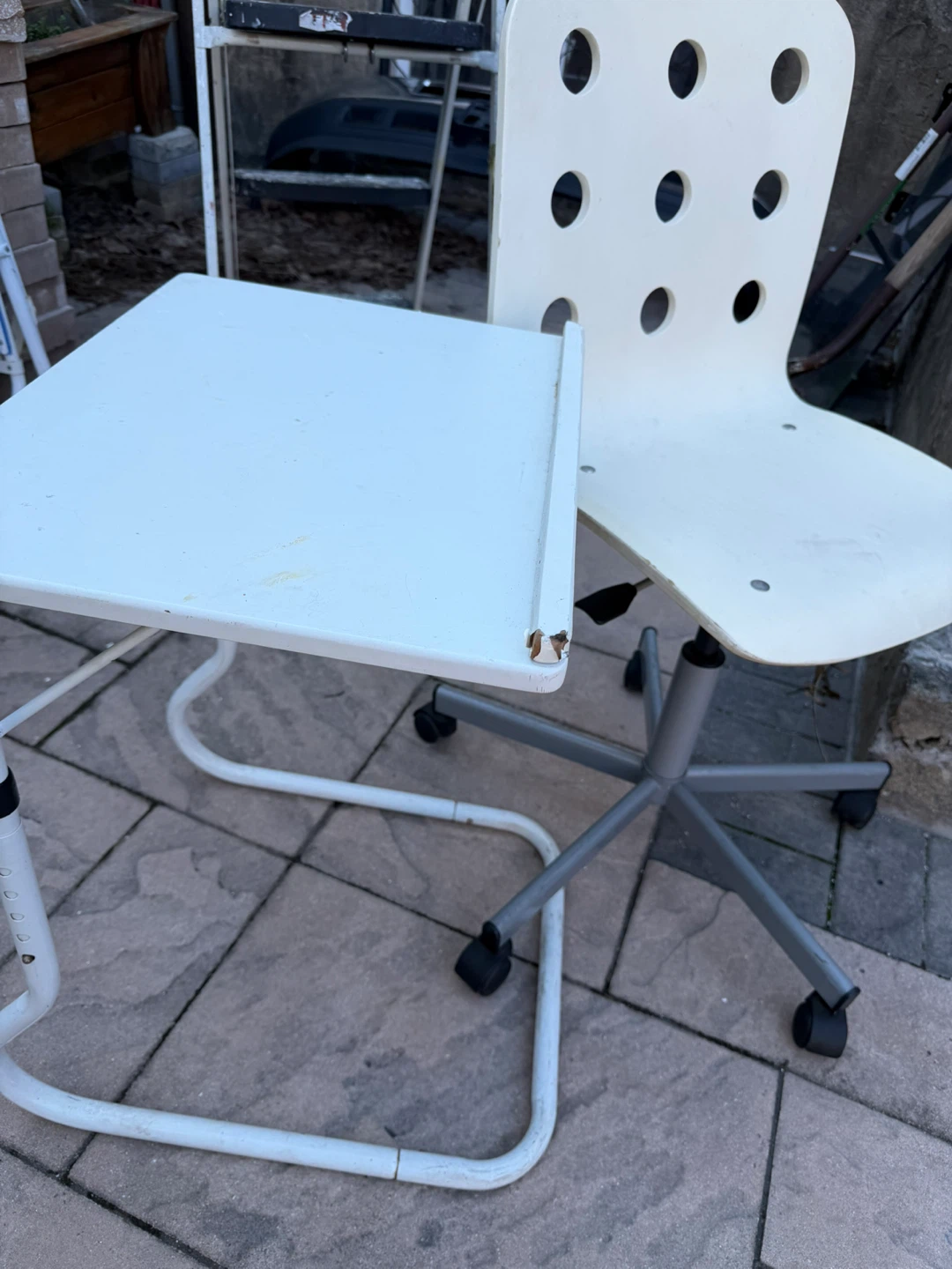 IKEA Adjustable Swivel Desk Chair and FREE folding Table Set