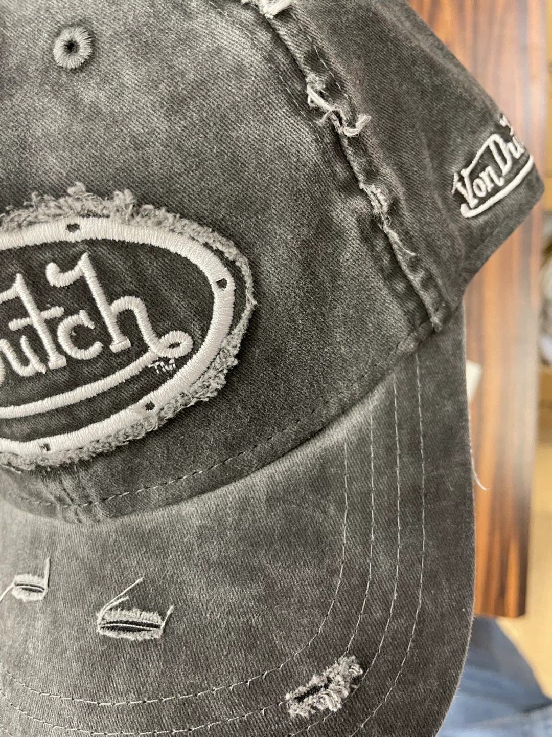 Von Dutch Distressed Baseball Cap
