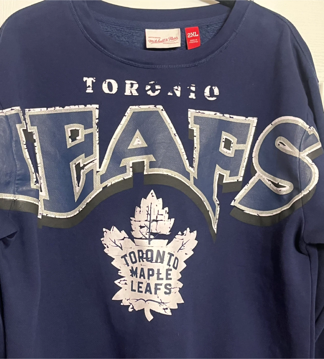 Mitchell & Ness Toronto Maple Leafs Crewneck Sweatshirt XXL - photo 2