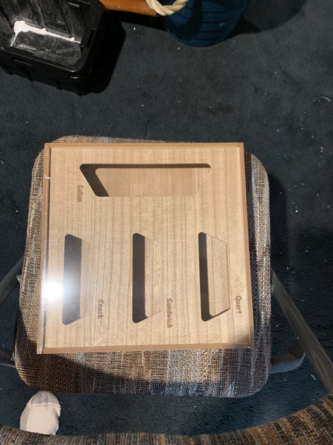 Wooden Bag Organizer Holder