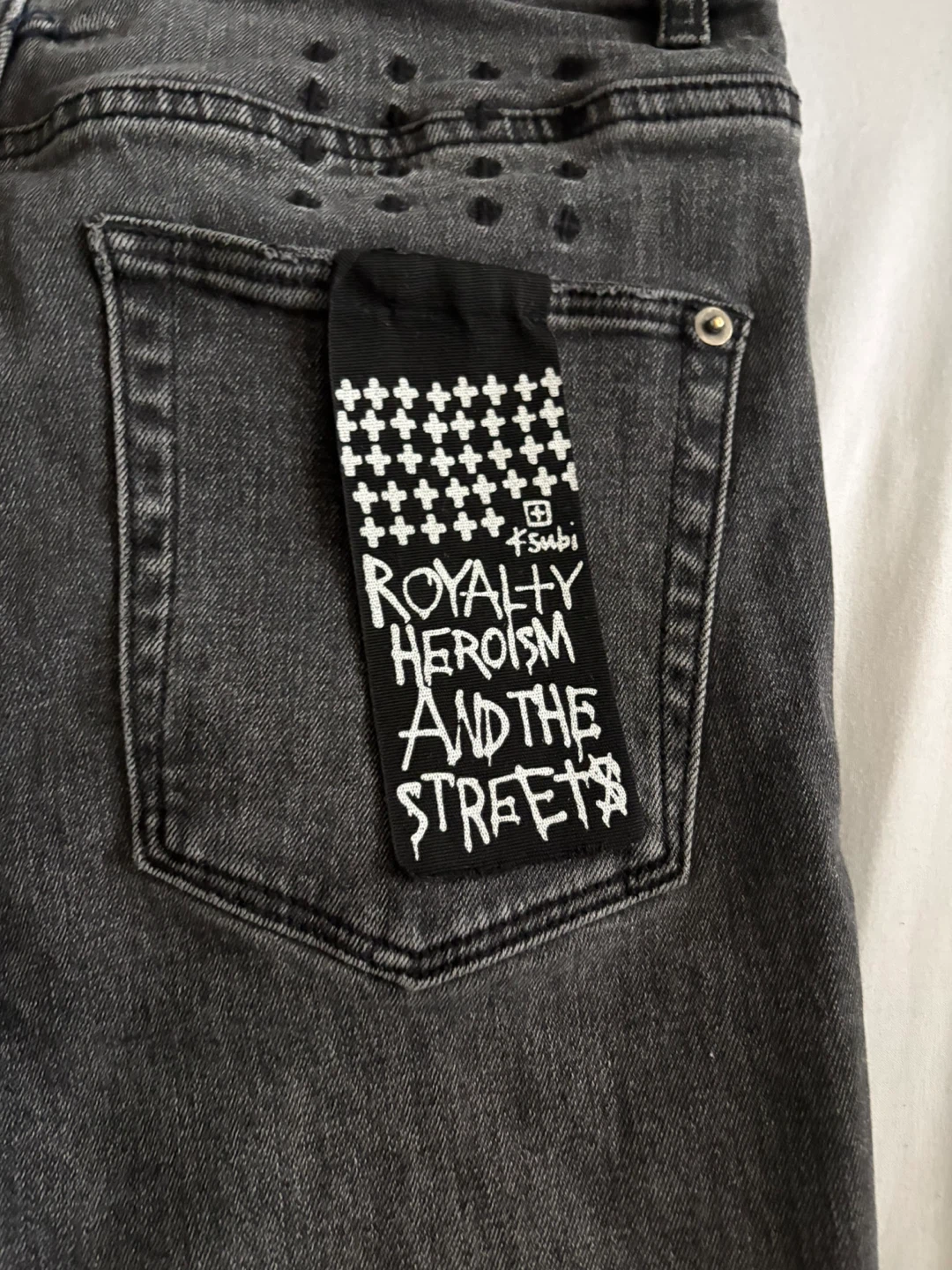KSubi 32" Grey Denim Jeans