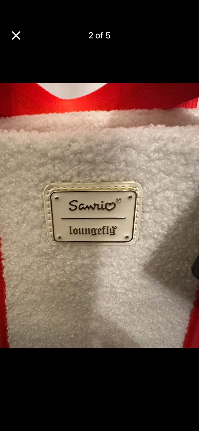 Hello Kitty Loungefly White Terry Towel Tote Bag - photo 4