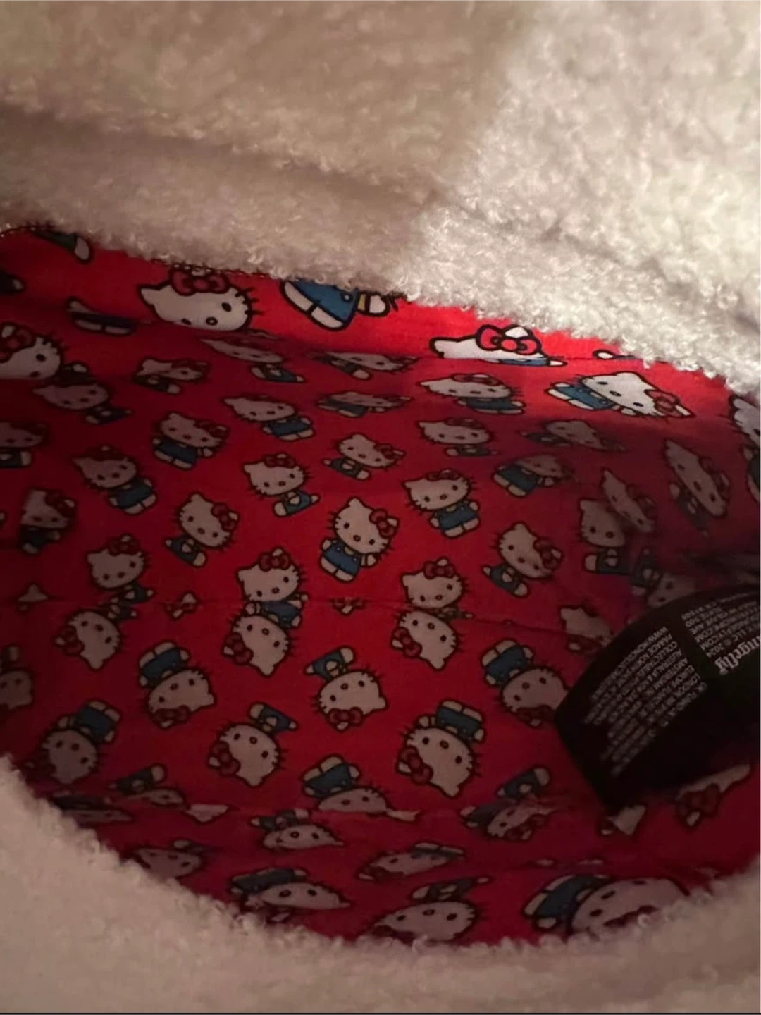 Hello Kitty Loungefly White Terry Towel Tote Bag - photo 5