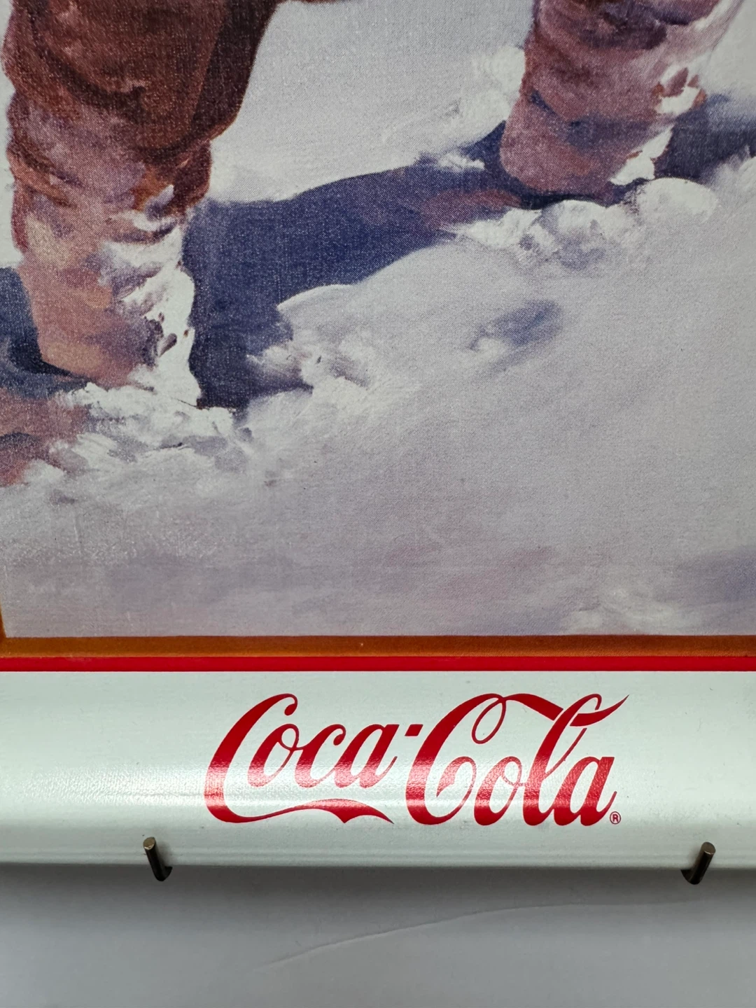 Coca-Cola Santa "Wherever I Go" Tin Serving Tray - photo 5
