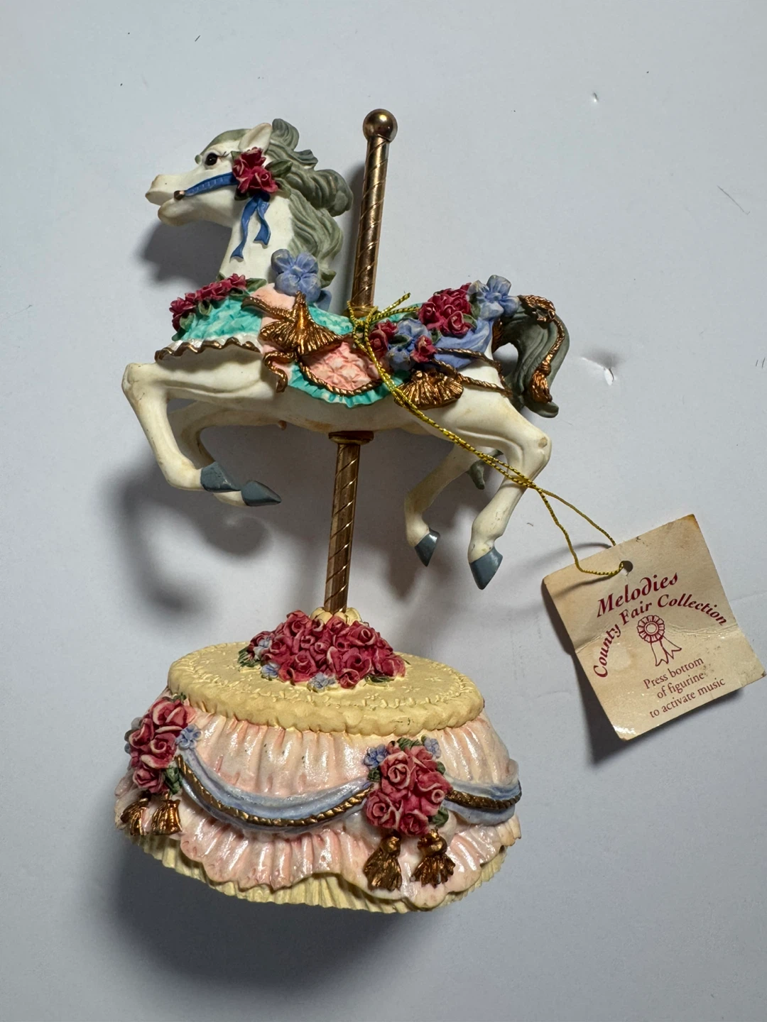 Melodies Fair Collection AntiqueCarousel Horse Music Box