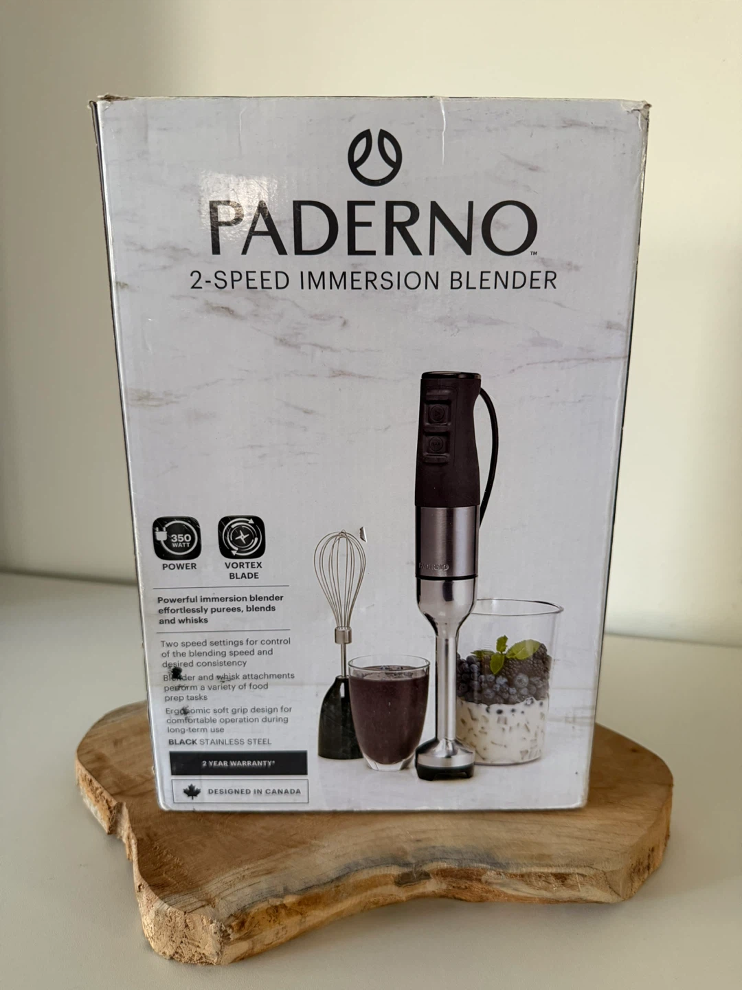 Paderno 2-Speed Immersion Blender - NEW