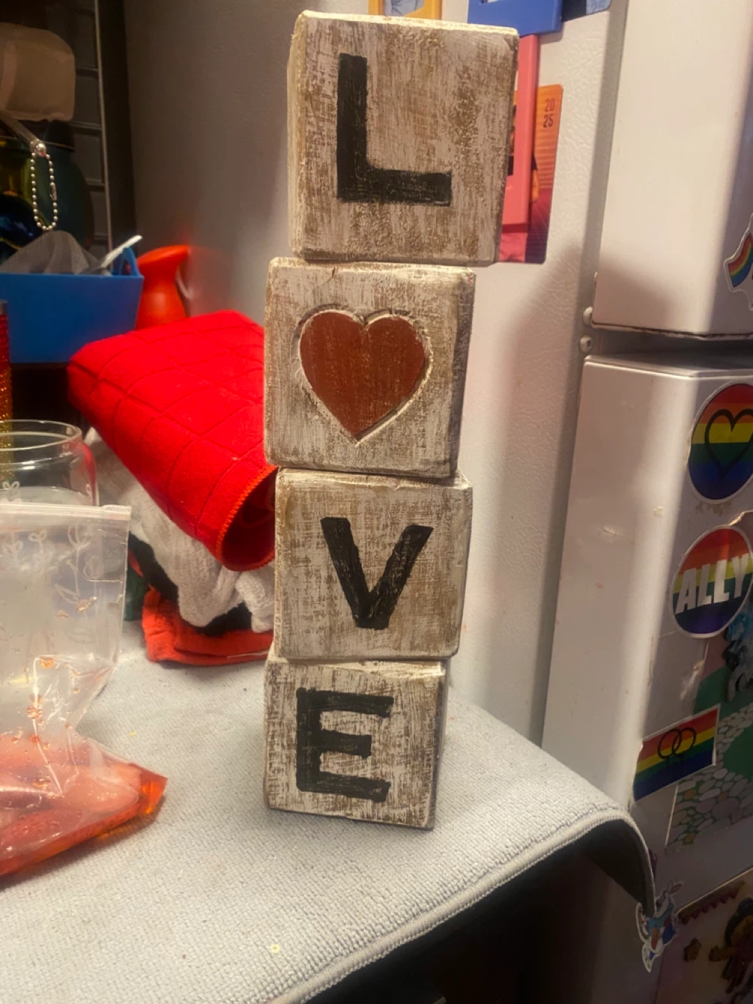 Wooden LOVE Blocks 🥕🥕