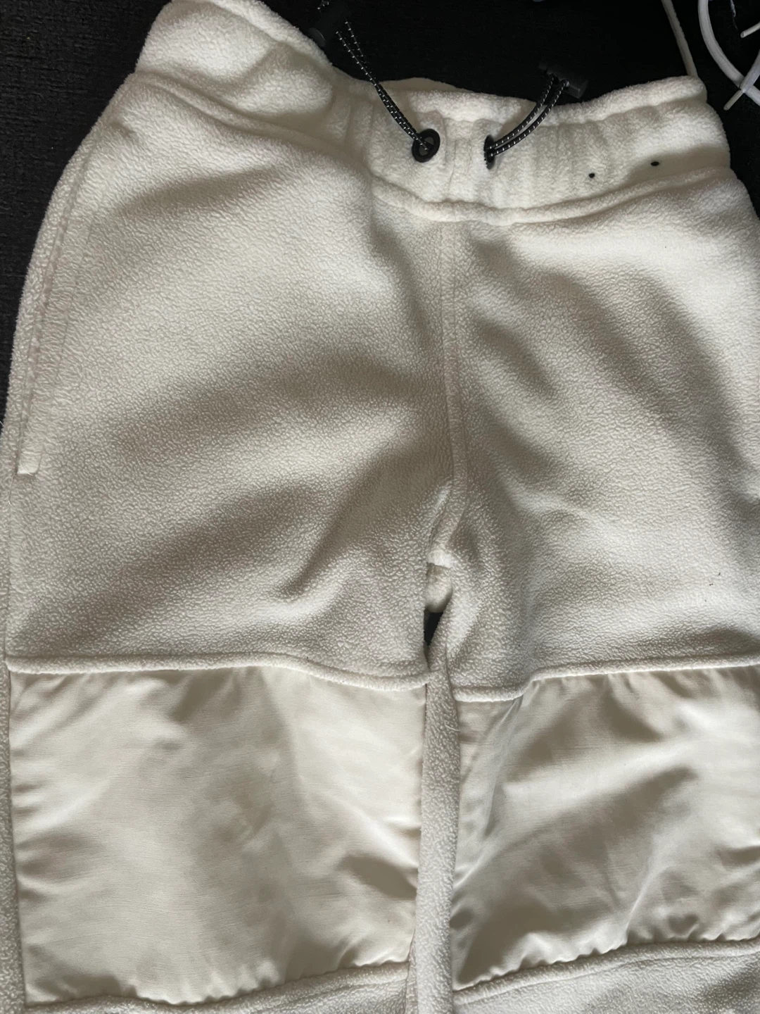 Cream Fleece Joggers with Reinforced hoodie 🥕 - photo 4