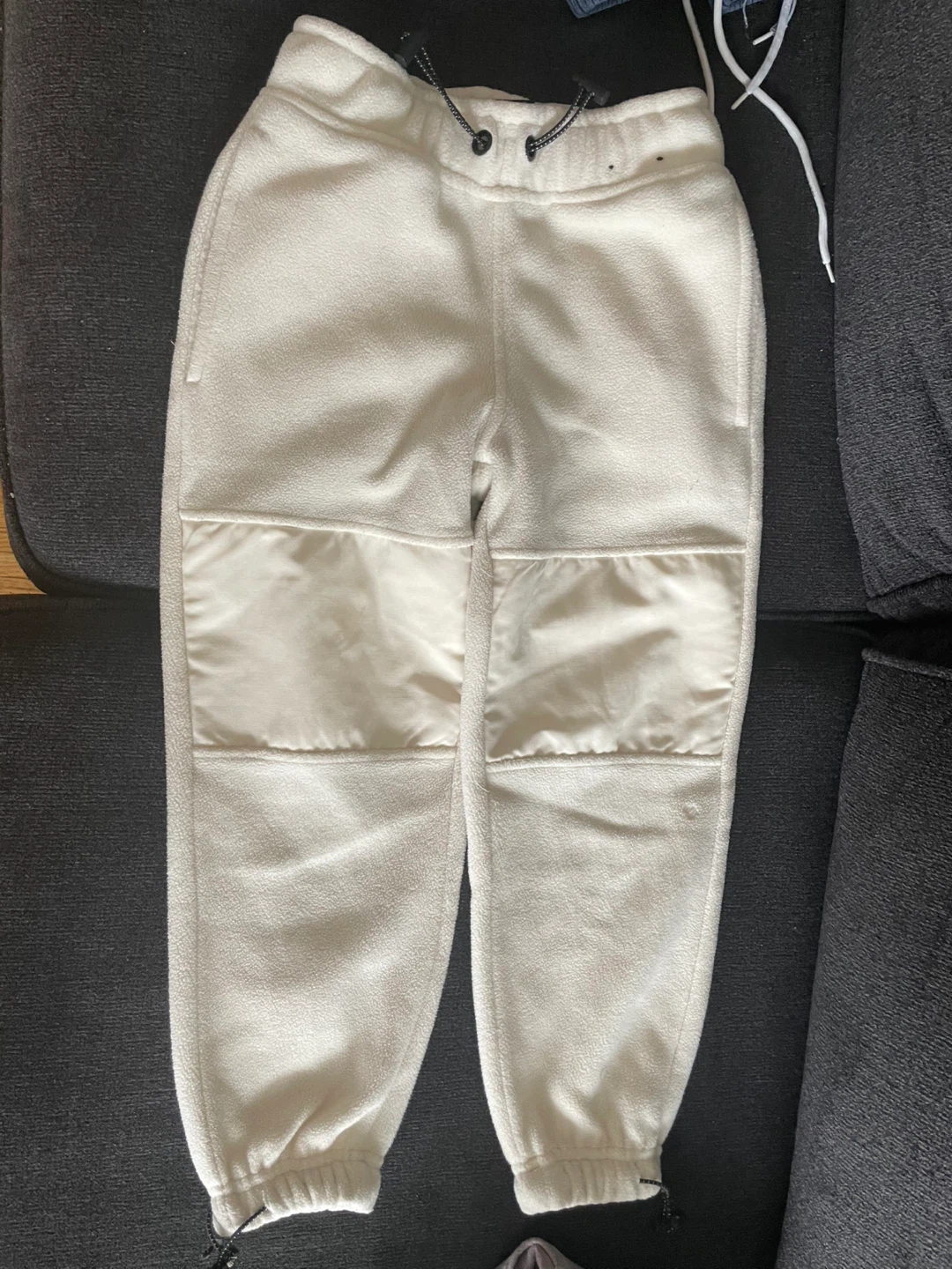 Cream Fleece Joggers with Reinforced hoodie 🥕 - photo 2
