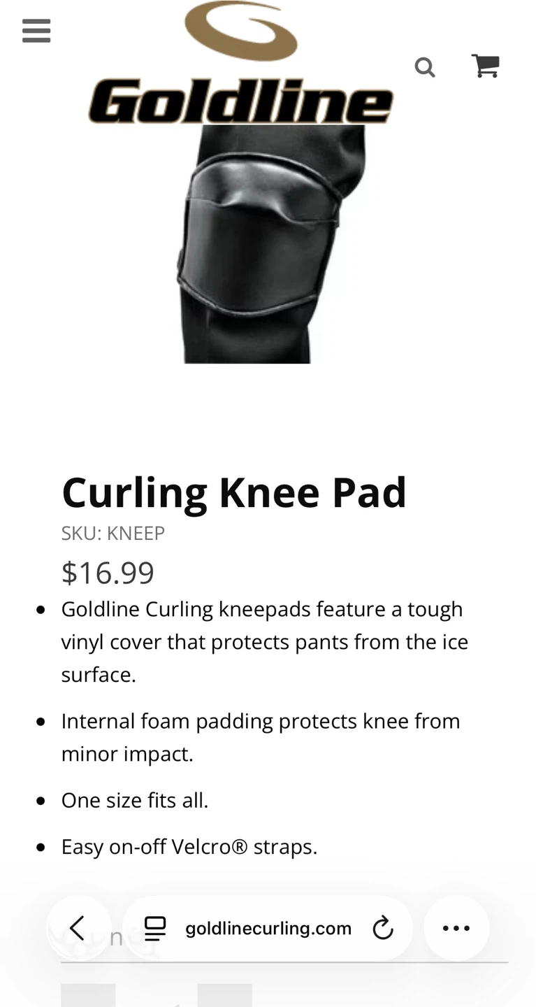 Goldline Curling Knee Pad - photo 3