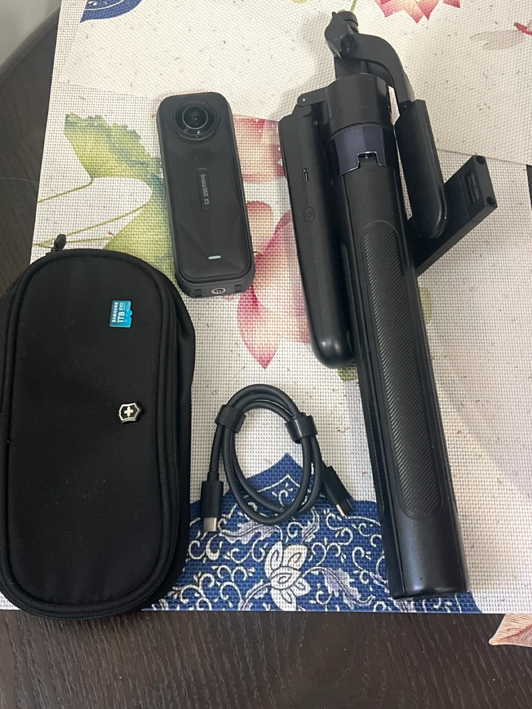 Insta360 X3 Action Camera with Selfie Stick and Accessories