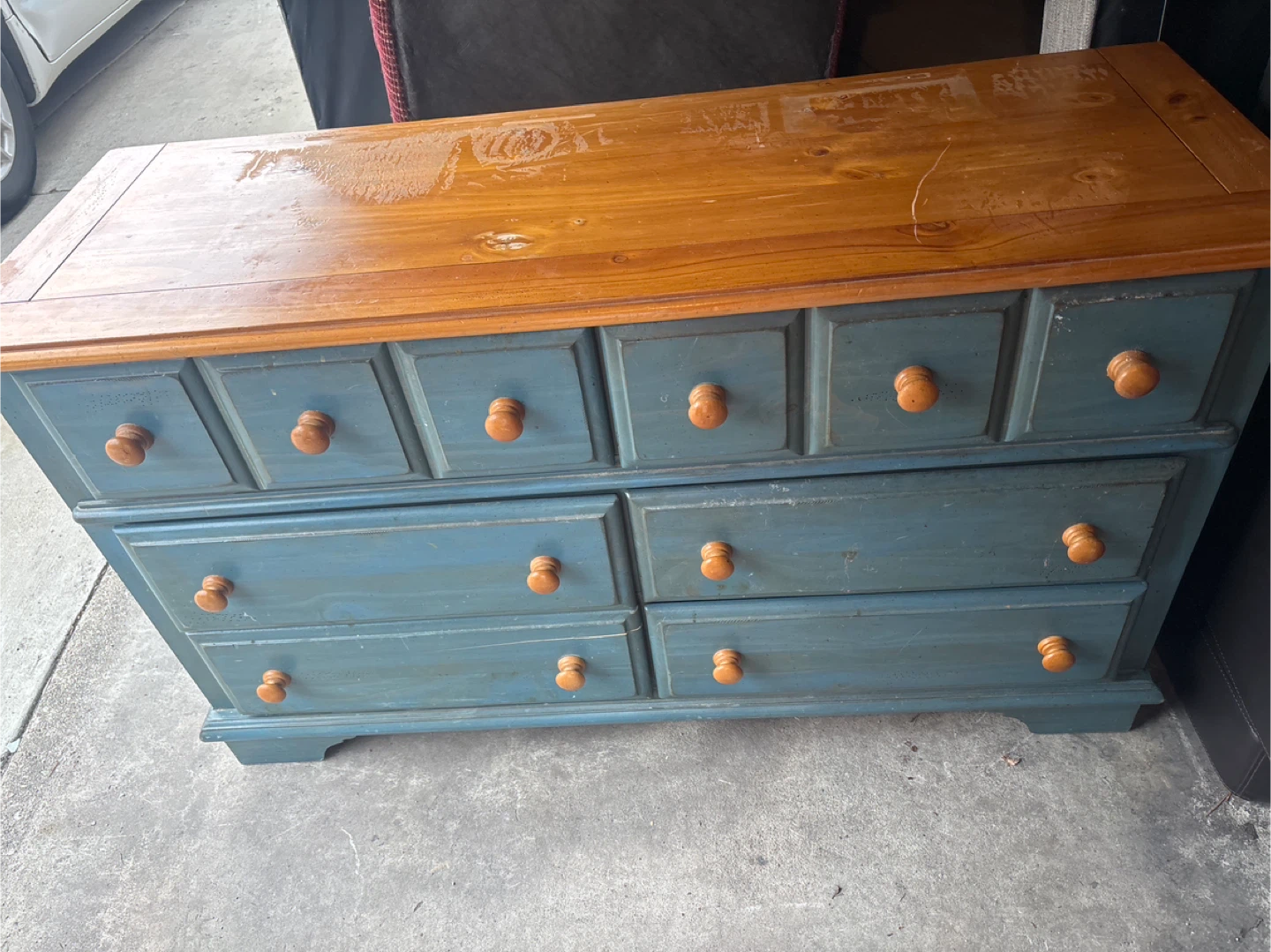 Wood dresser as seen in pictures needs a cleaning