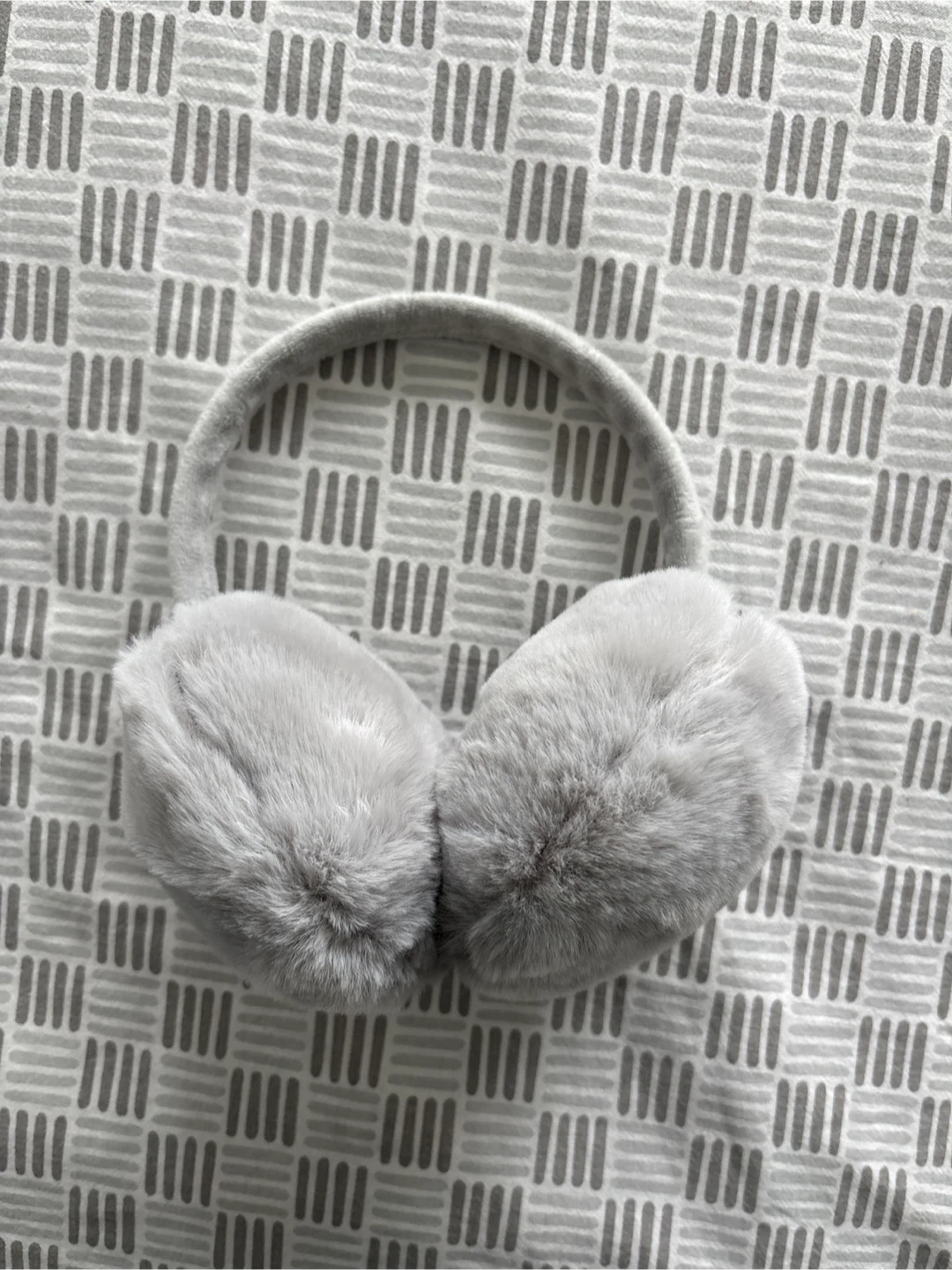 Grey Faux Fur Earmuffs