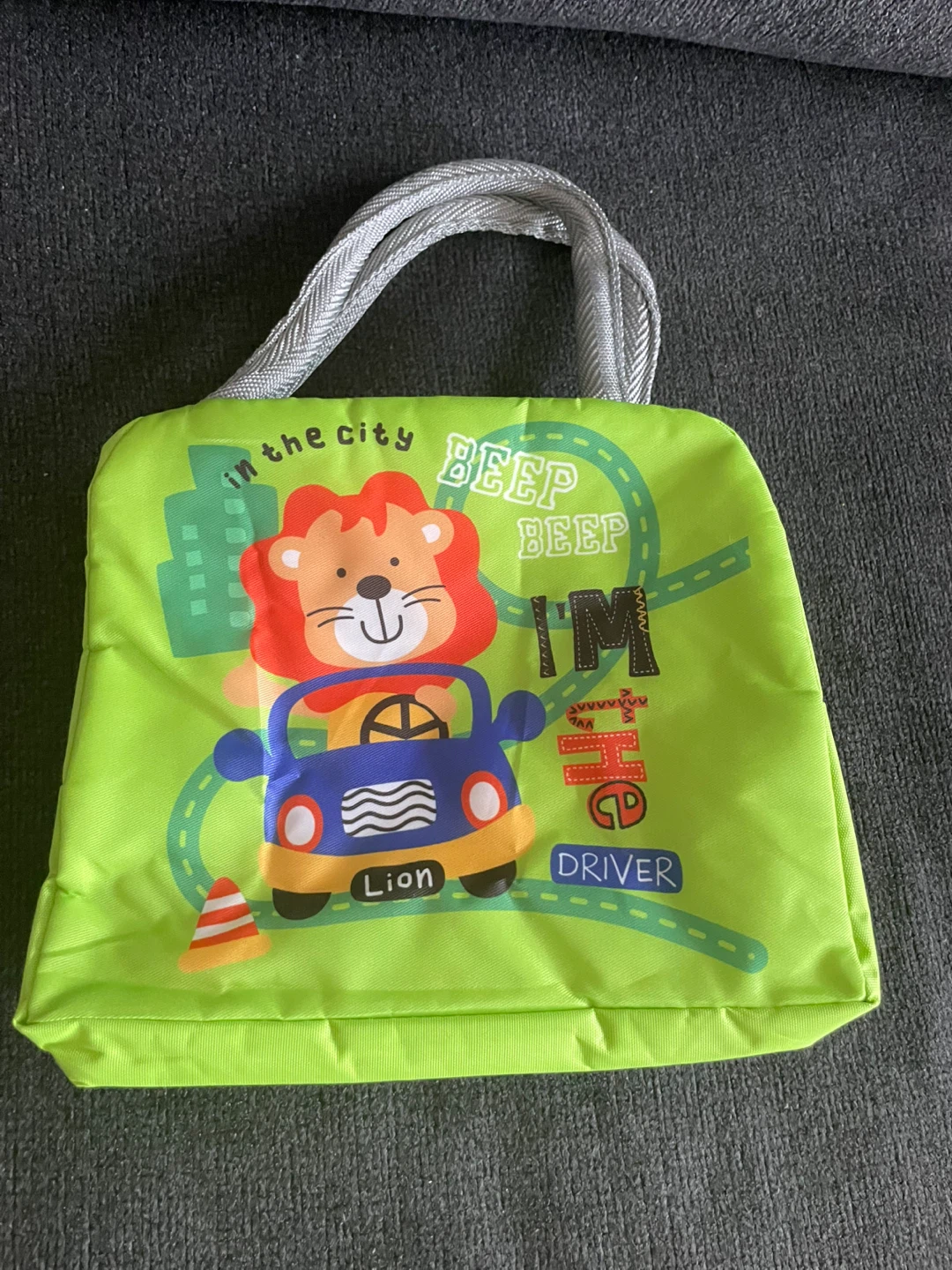 Kids Lunch Bag with Lion Driver Design 🥕 - photo 2