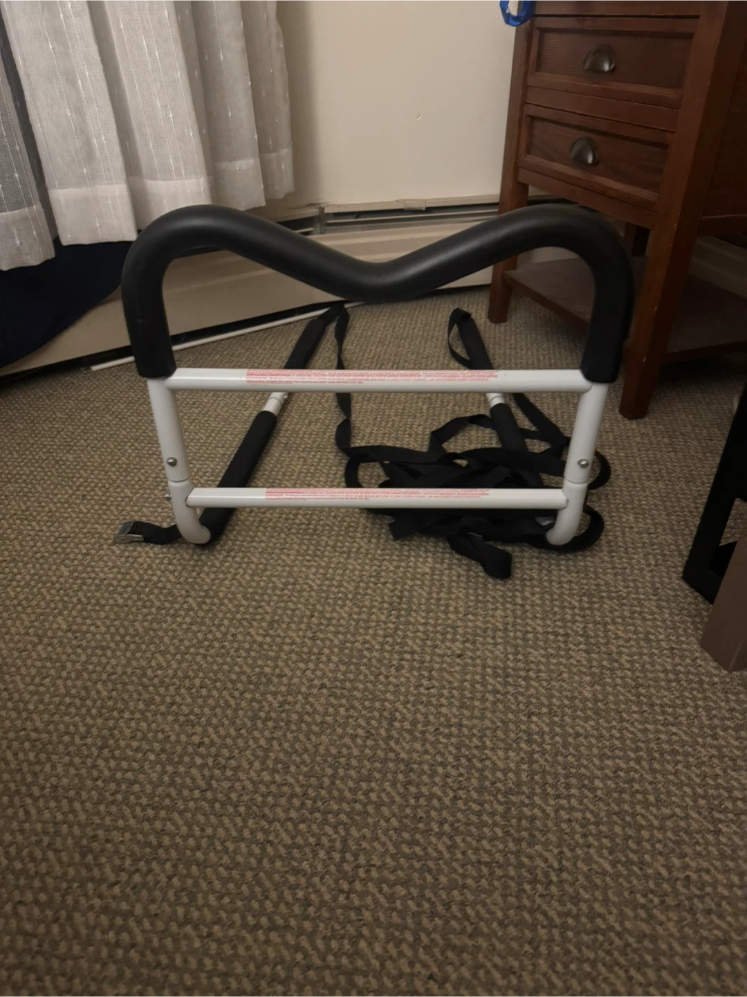 Bed Rail with Black Handle