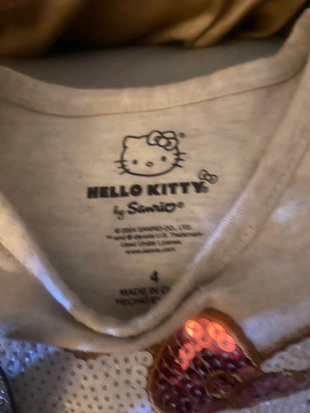 Hello Kitty Sequin Star Tutu Dress Size 4 - photo 3