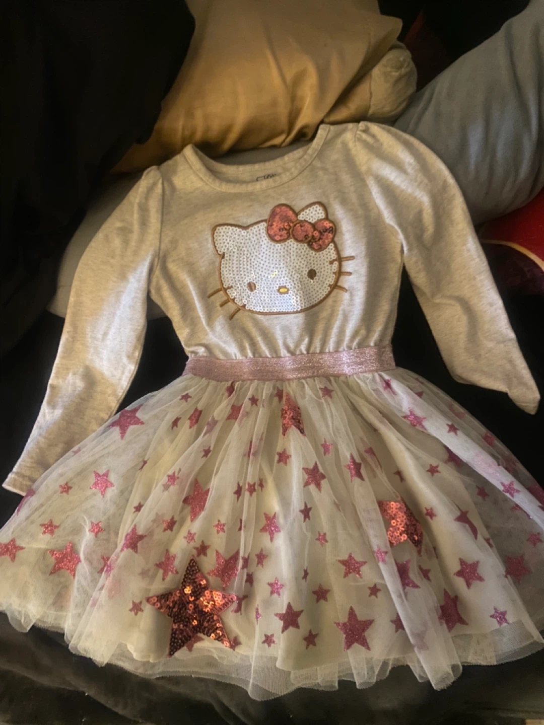 Hello Kitty Sequin Star Tutu Dress Size 4