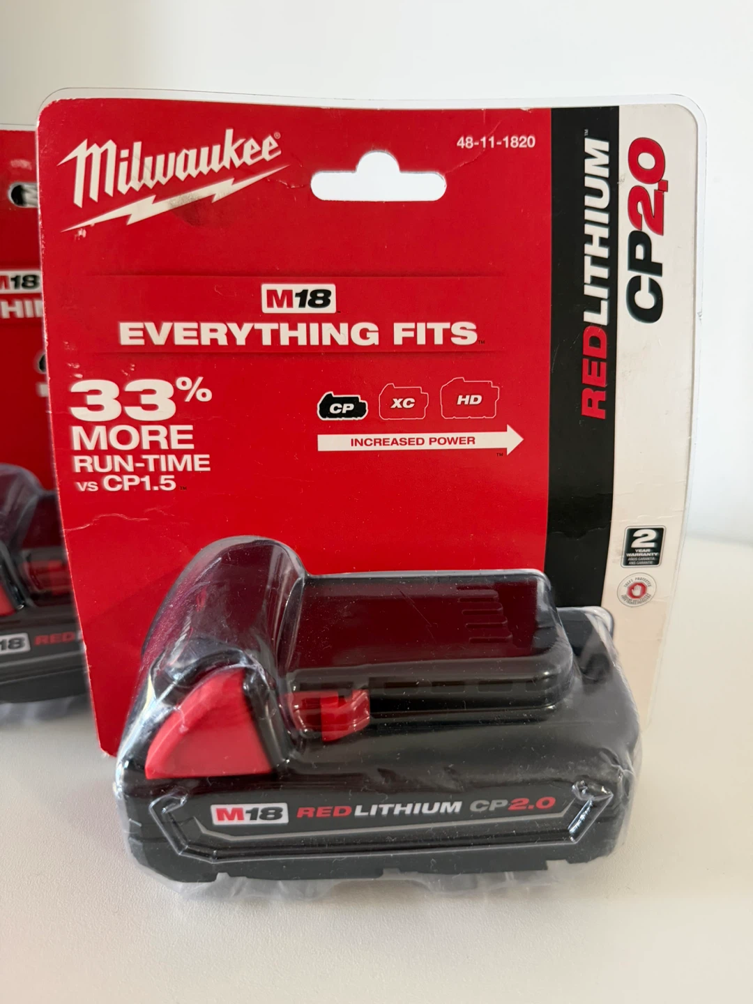 Milwaukee M18 REDLITHIUM CP2.0 Battery - NEW - photo 3