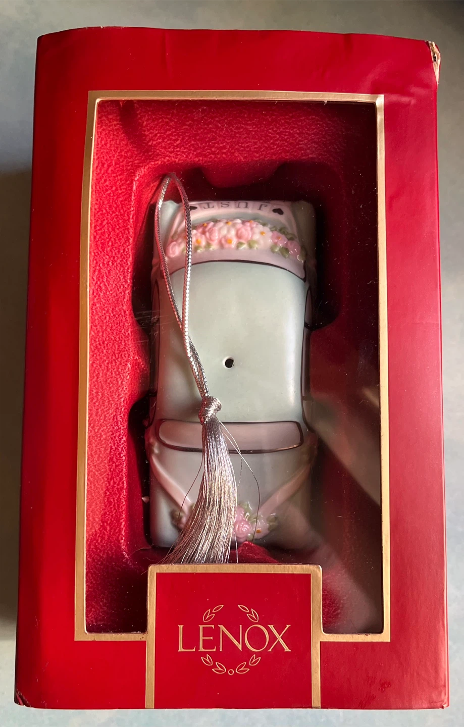 Lenox 2024 Just Married Vintage Car Ornament
