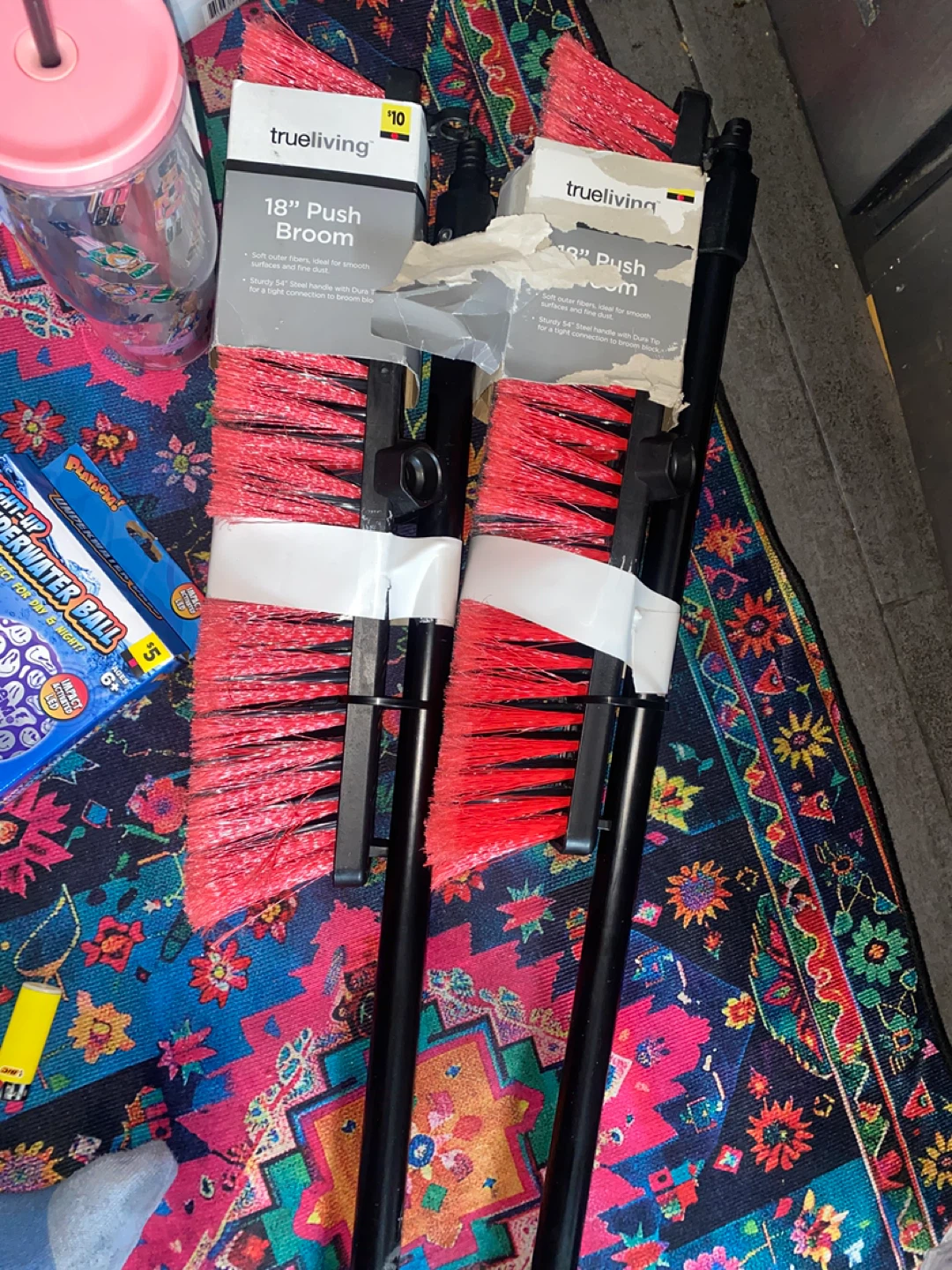TrueLiving 18" Push Broom only one broom