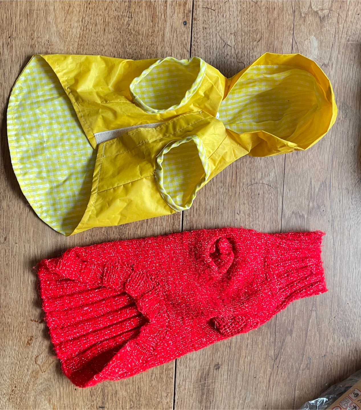 Yellow Dog Raincoat and Red Dog Sweater - photo 2