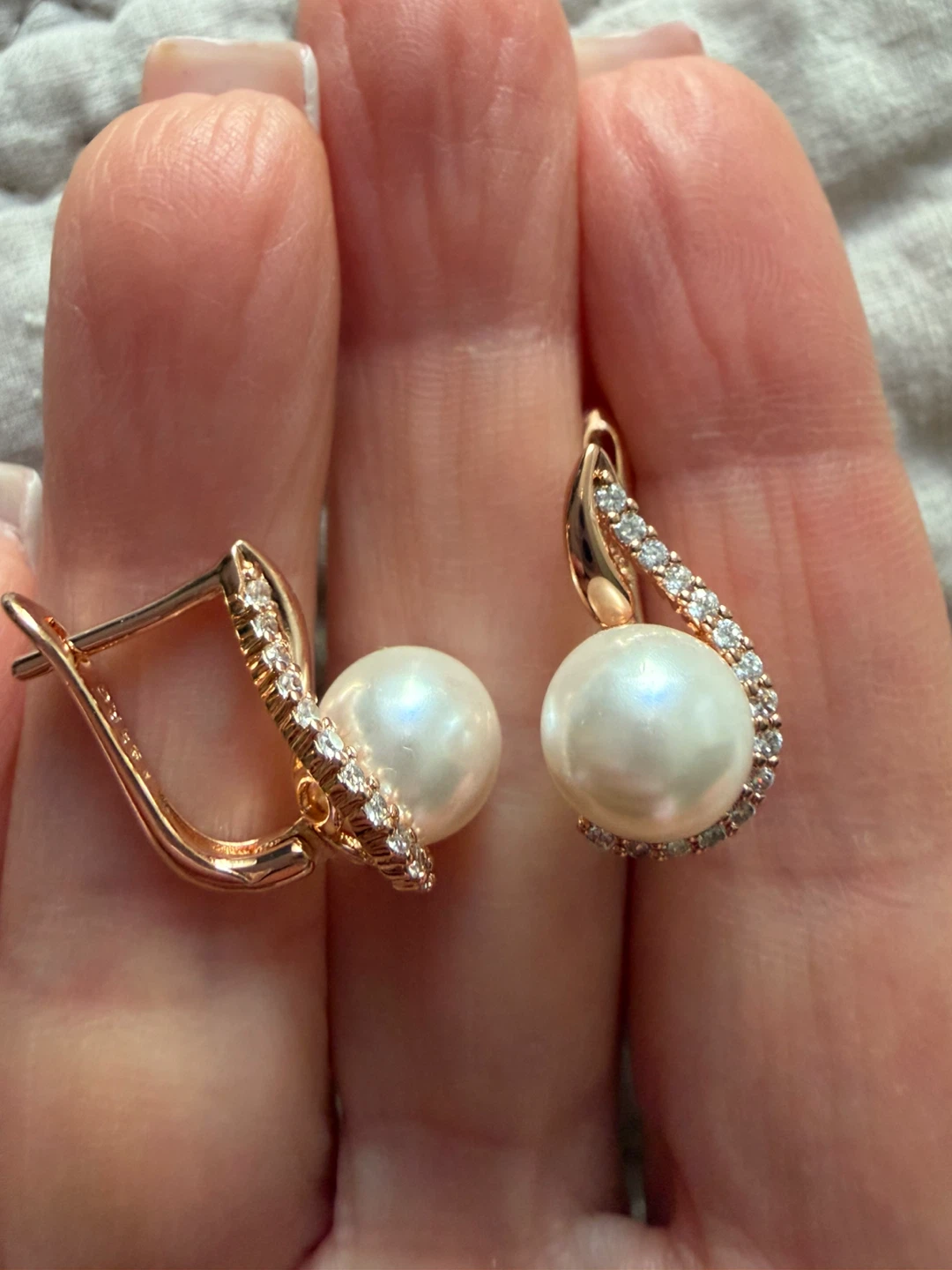 14k pearl earrings