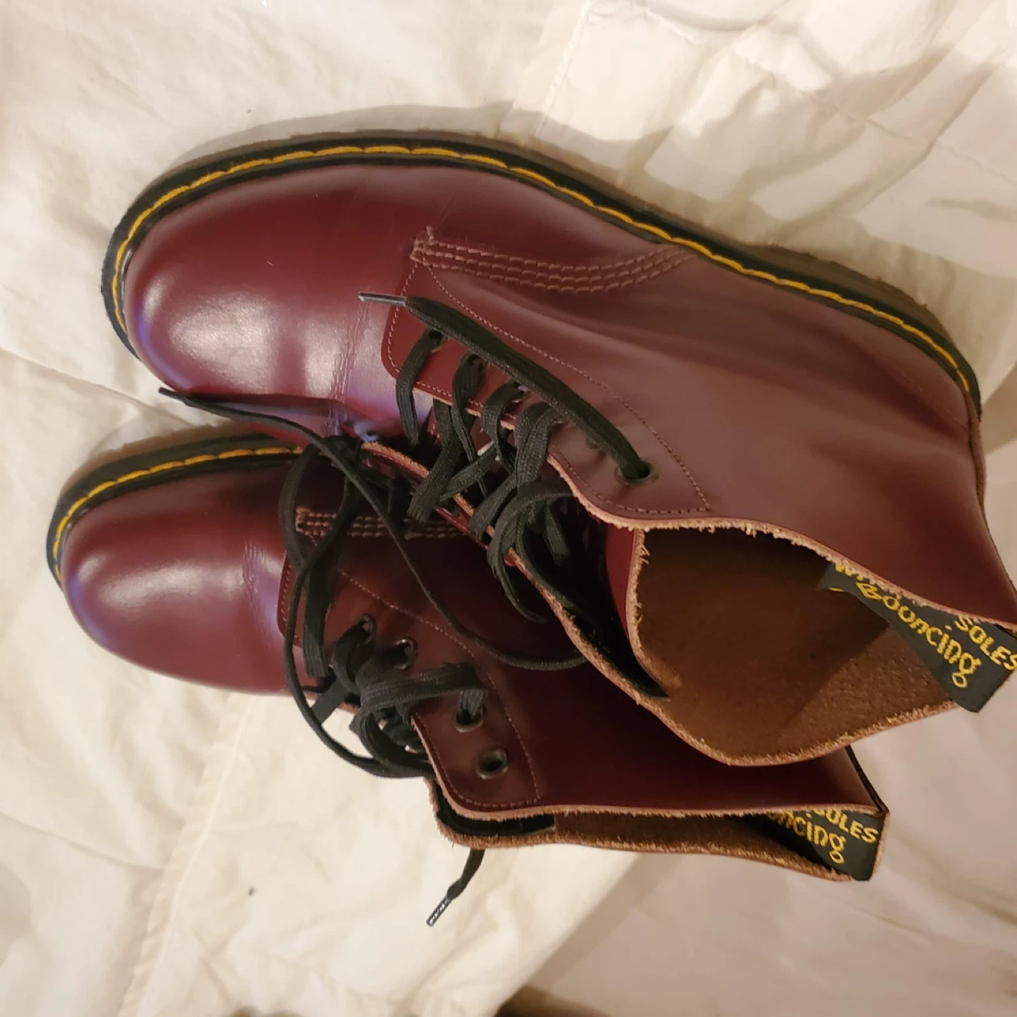 Dr. Martens 1461 Cherry Red Smooth Leather Shoes - photo 3