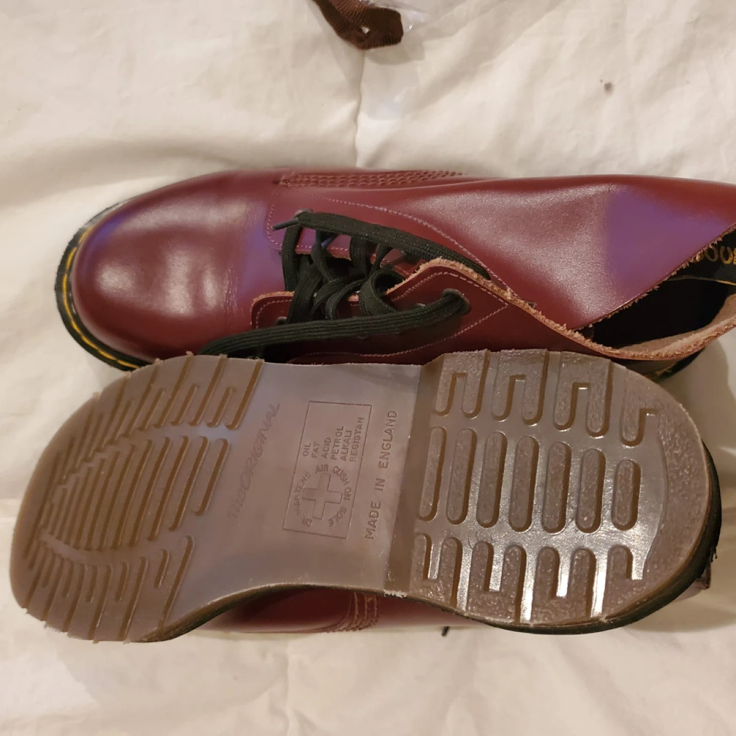 Dr. Martens 1461 Cherry Red Smooth Leather Shoes - photo 4