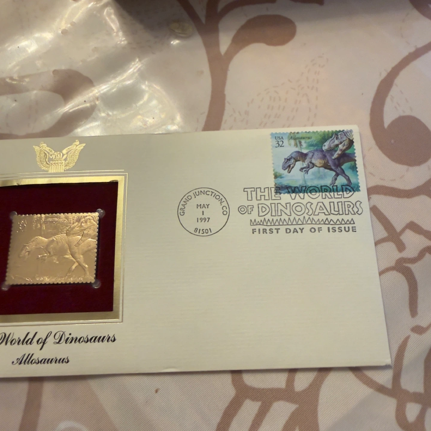 Vintage First Day Covers w/ Gold Foil Stamps (Set of 4) - photo 4