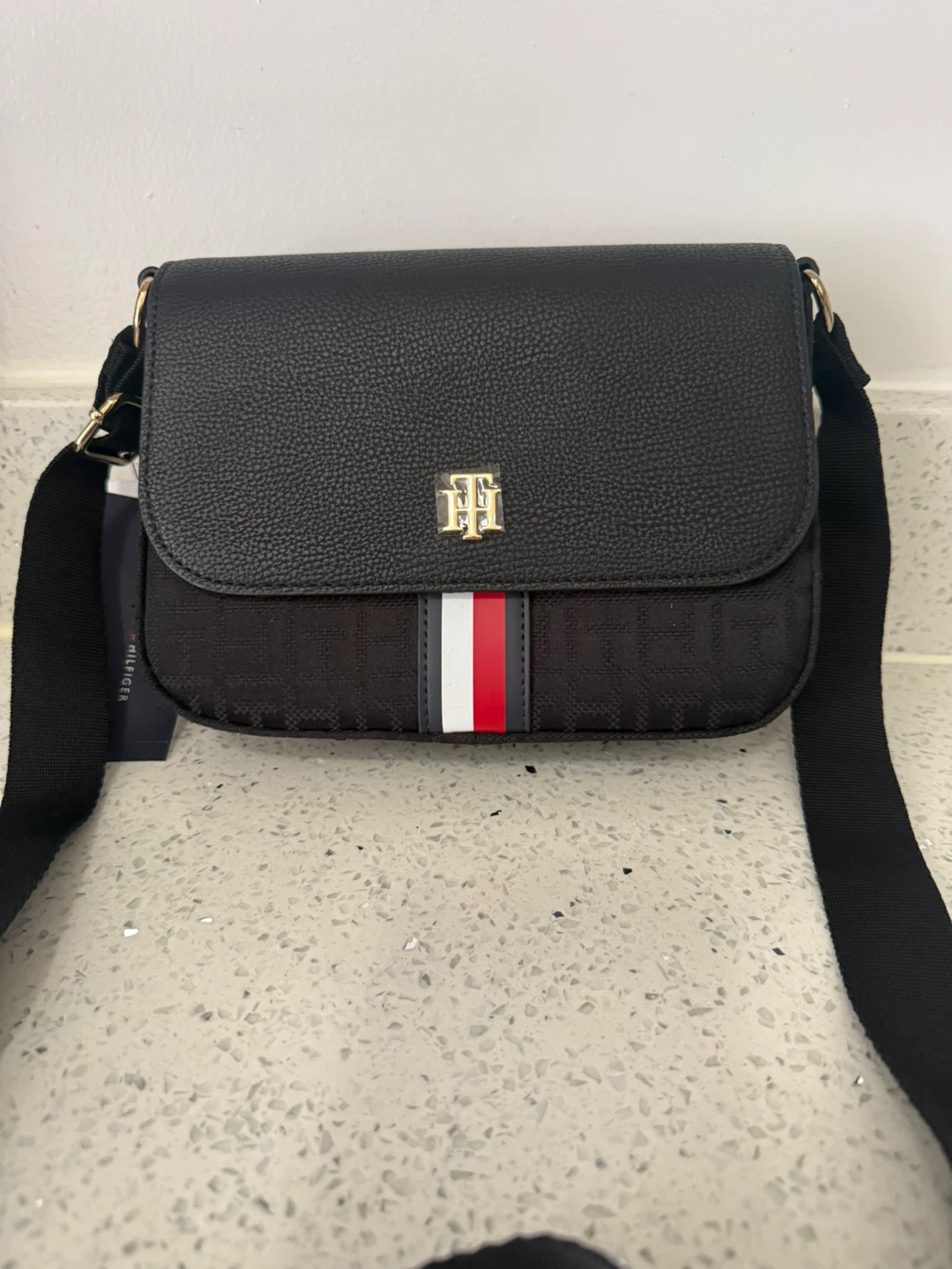Tommy Hilfiger Crossbody Bag - Black Monogram