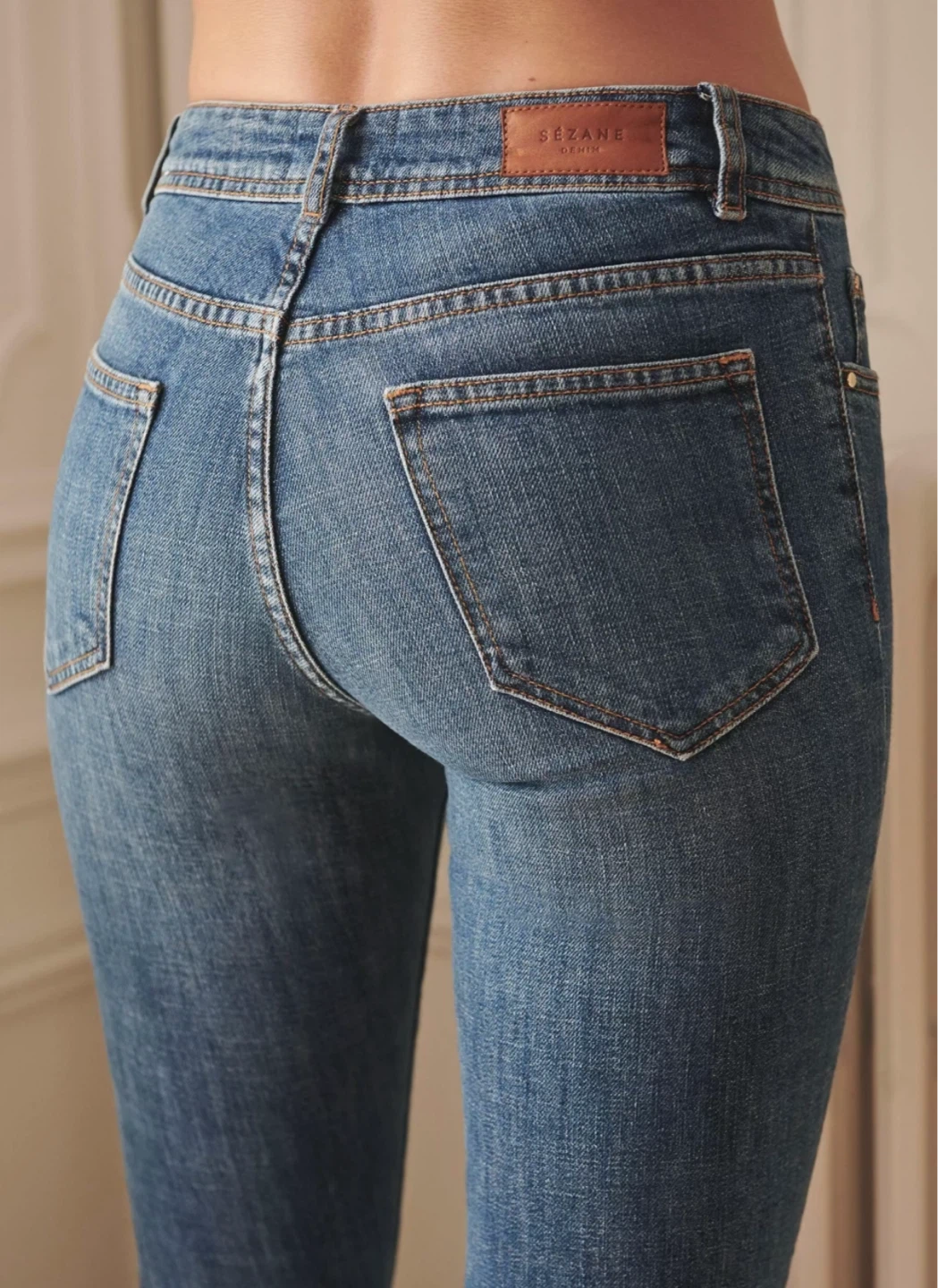 Sézane Denim Jeans - Bleu Clair, Size 26 - photo 3