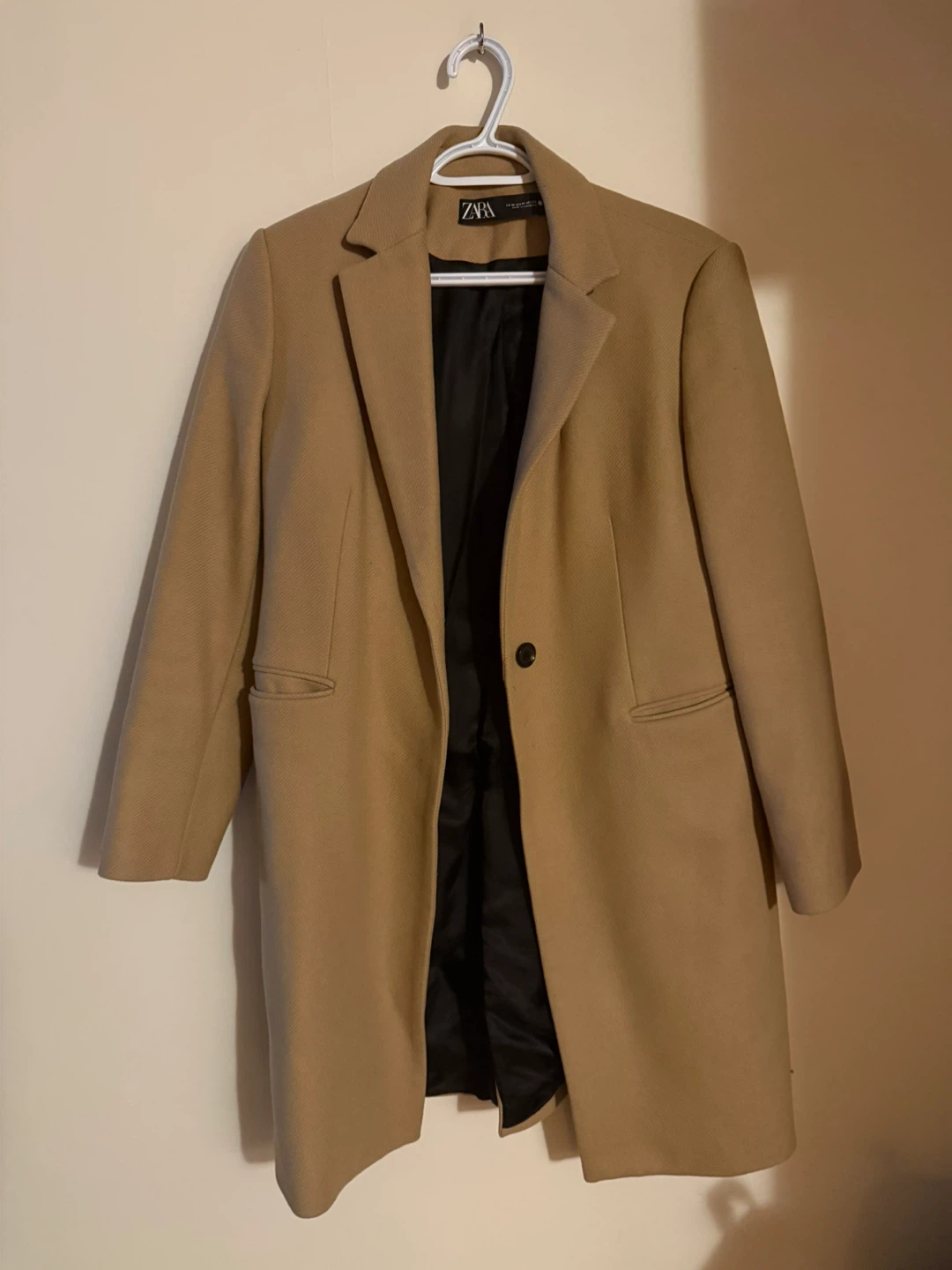 ZARA Camel Coat - Size M