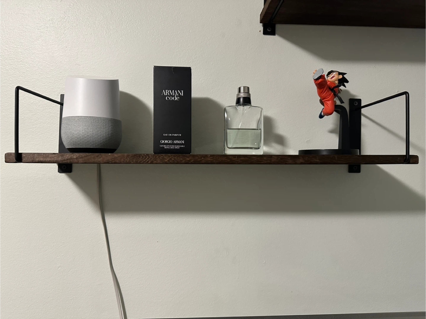 One 24” x 6” Mounted shelf