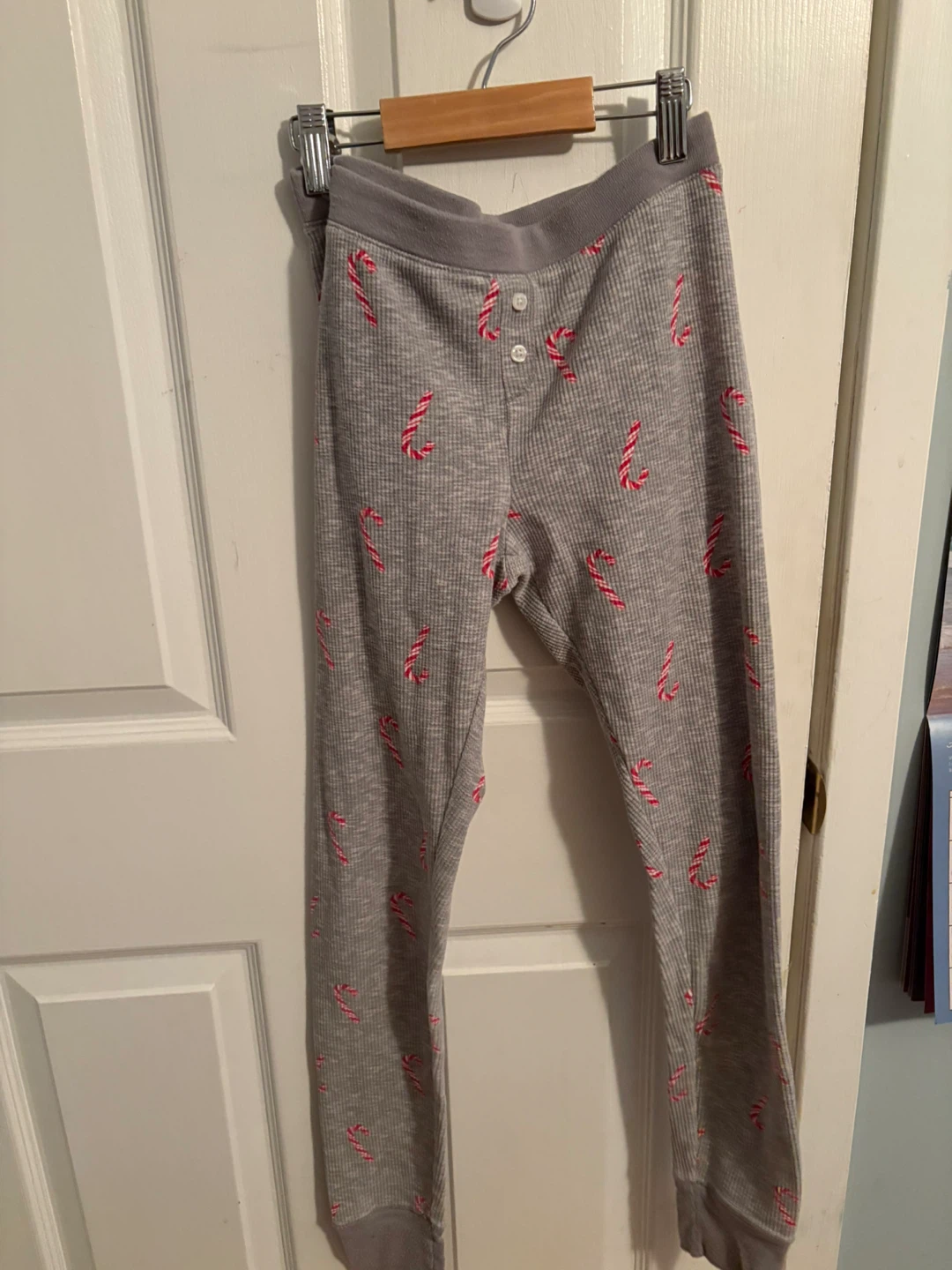 Women old navy size Xs Grey Candy Cane Print Pajama Pants