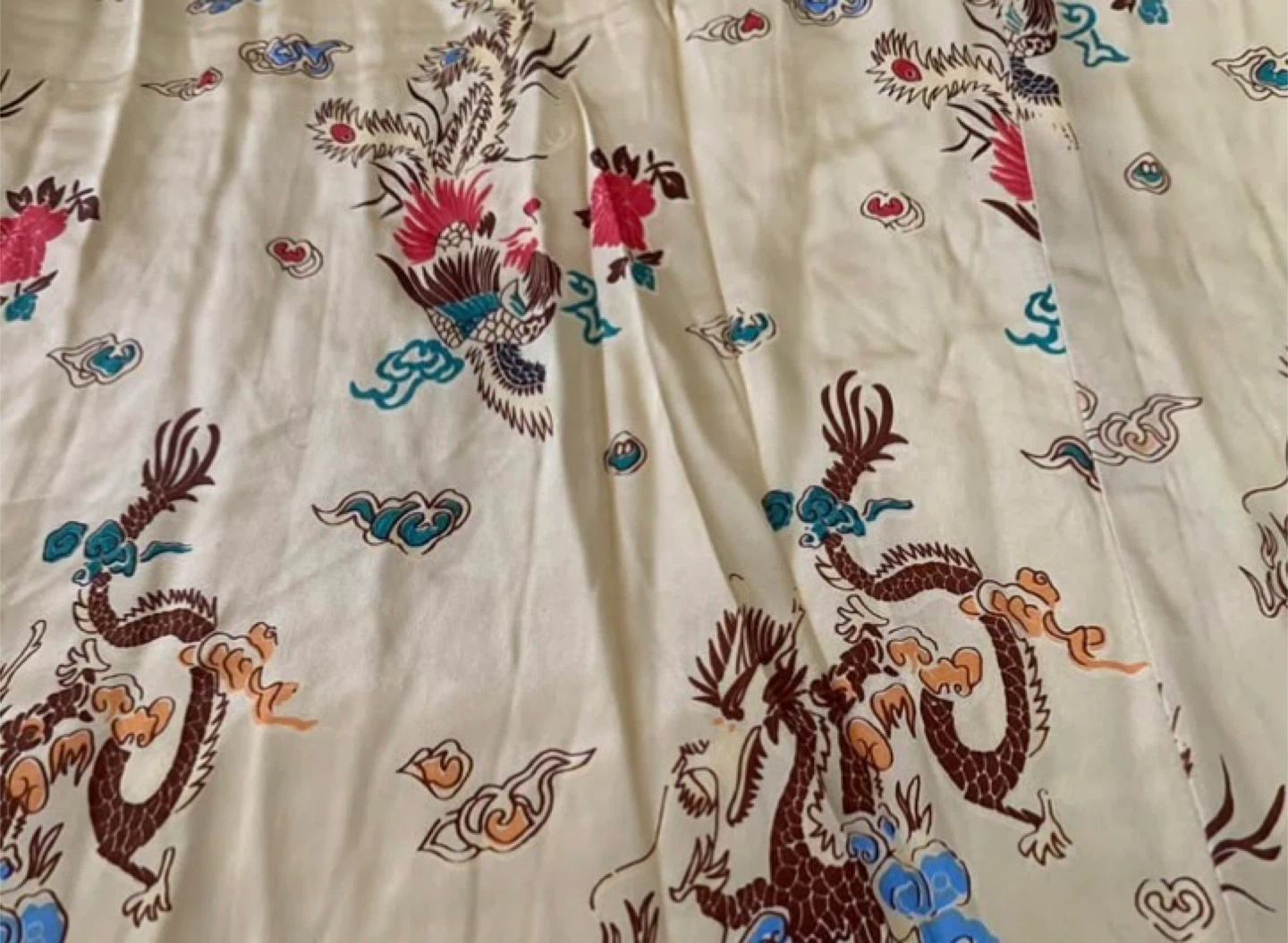 Satin Dragon Print Duvet Cover - photo 5