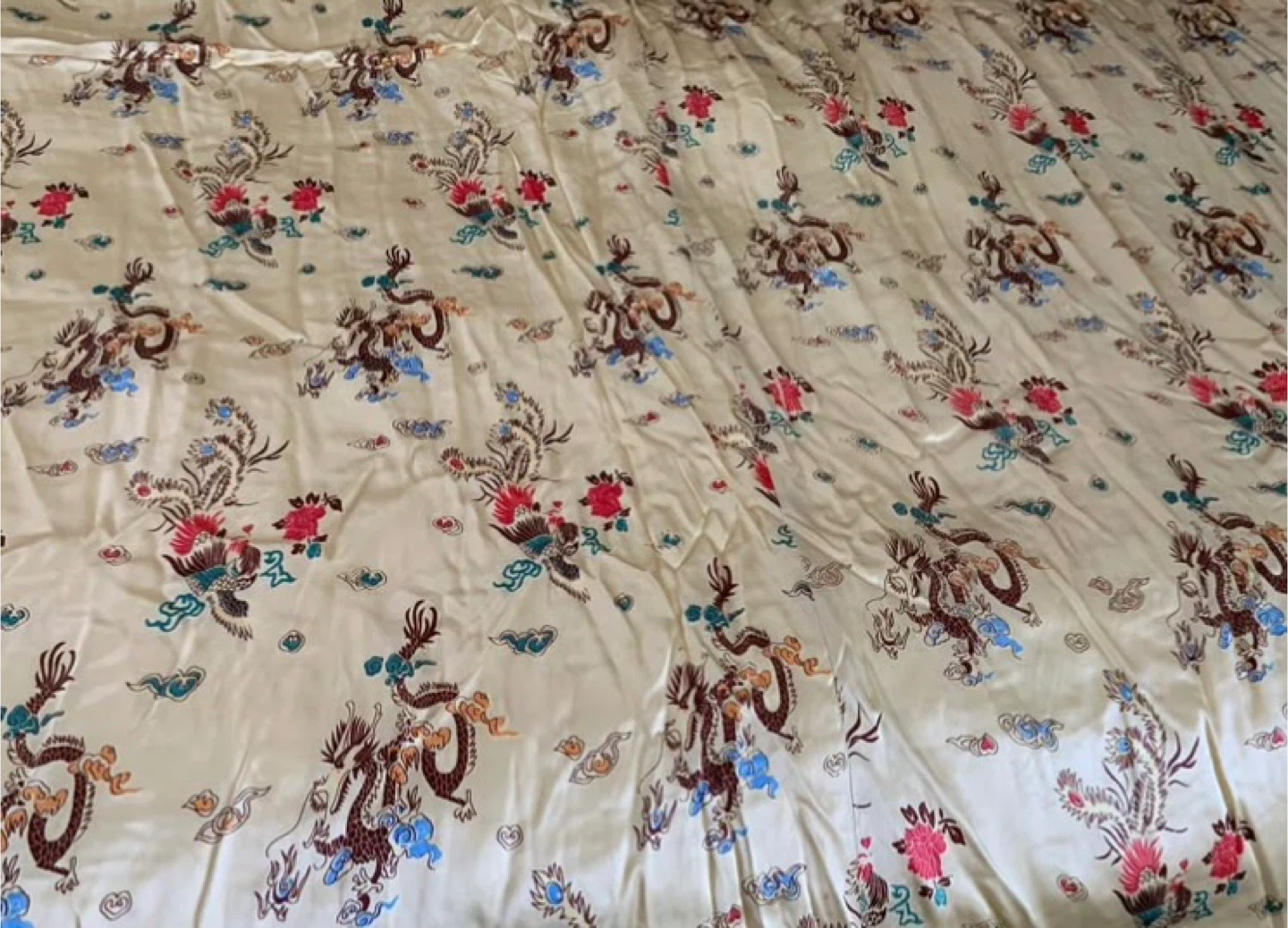 Satin Dragon Print Duvet Cover - photo 3
