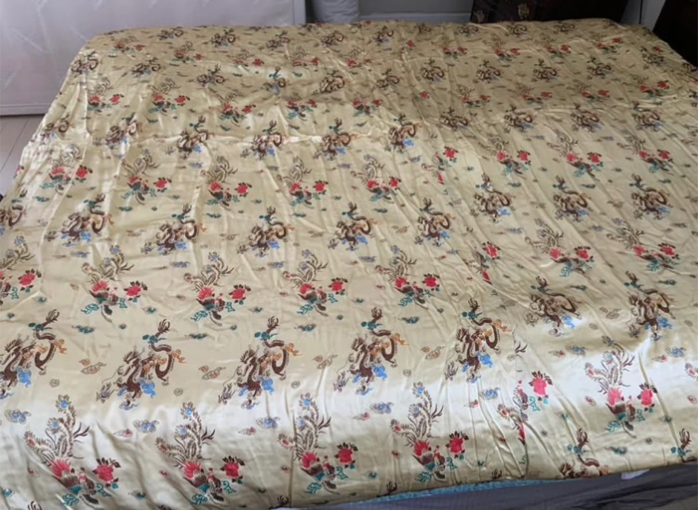 Satin Dragon Print Duvet Cover - photo 2