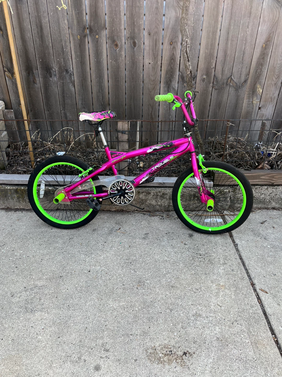 Trouble BMX Bike - Pink and Green🥕 - photo 3