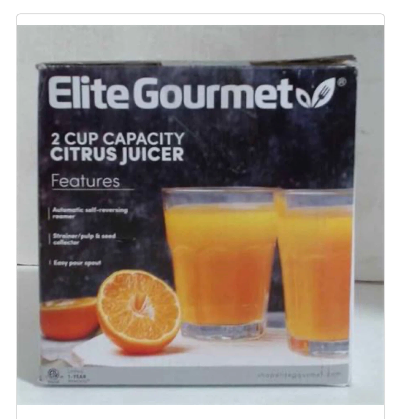 Elite Gourmet 2 Cup Citrus Juicer - photo 2