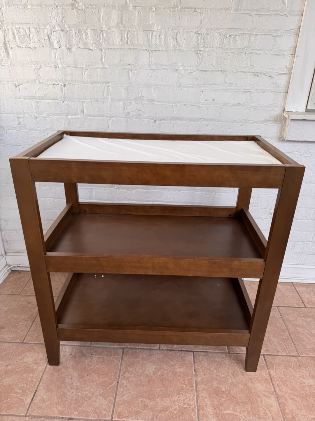Wooden Baby Changing Table with Shelves