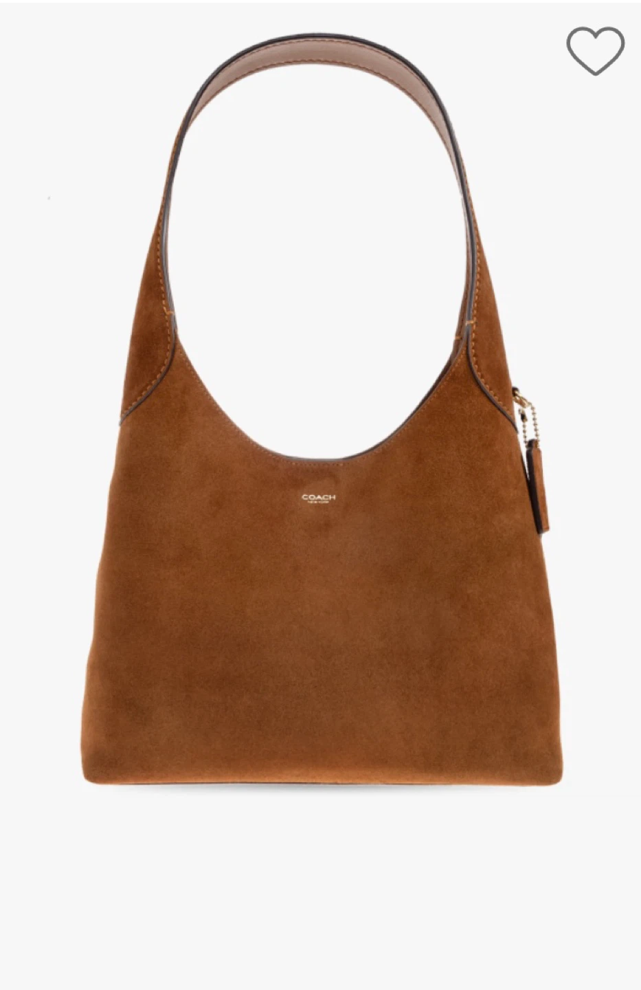 COACH Suede Shoulder Bag - Brown - photo 2
